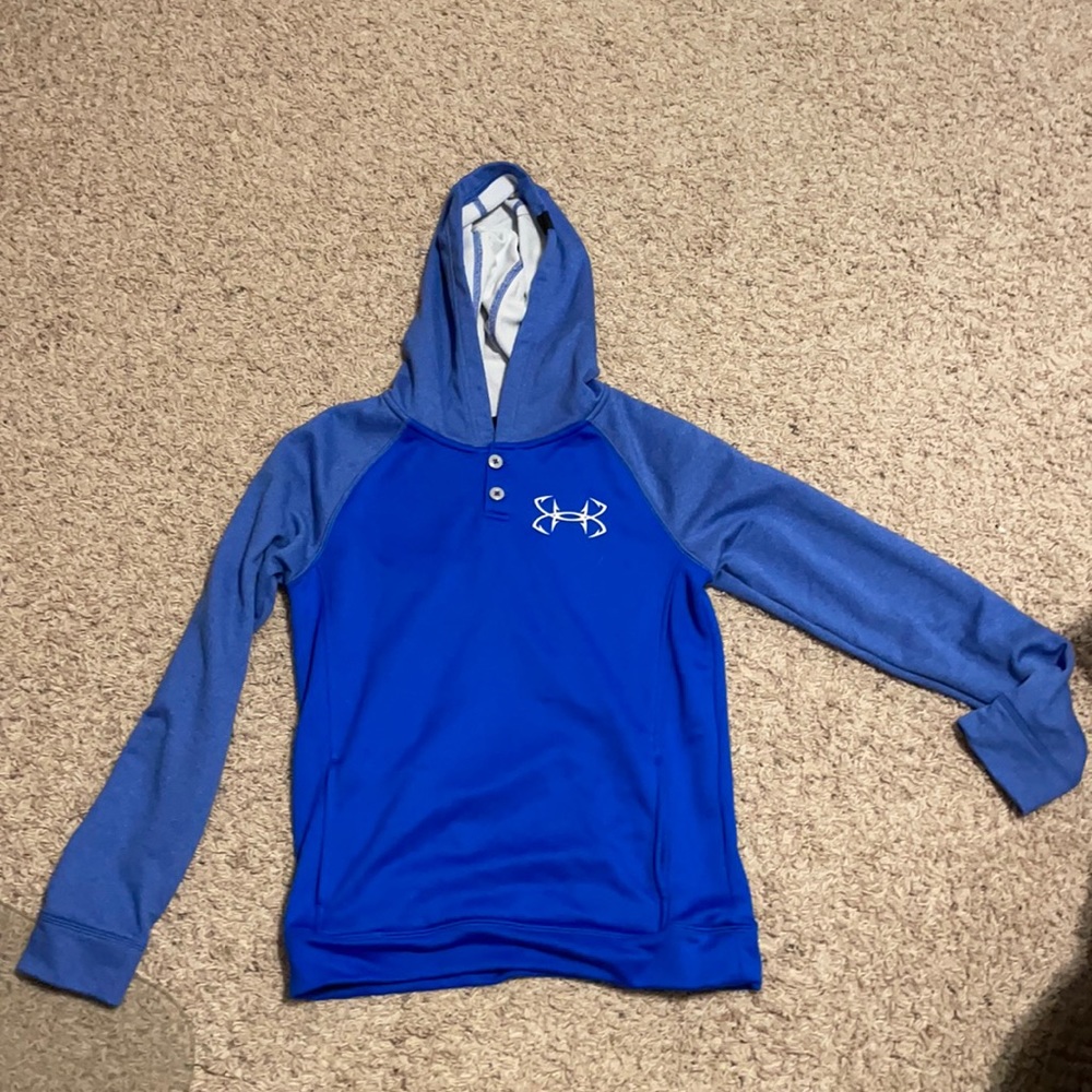 Blue under armor sweatshirt